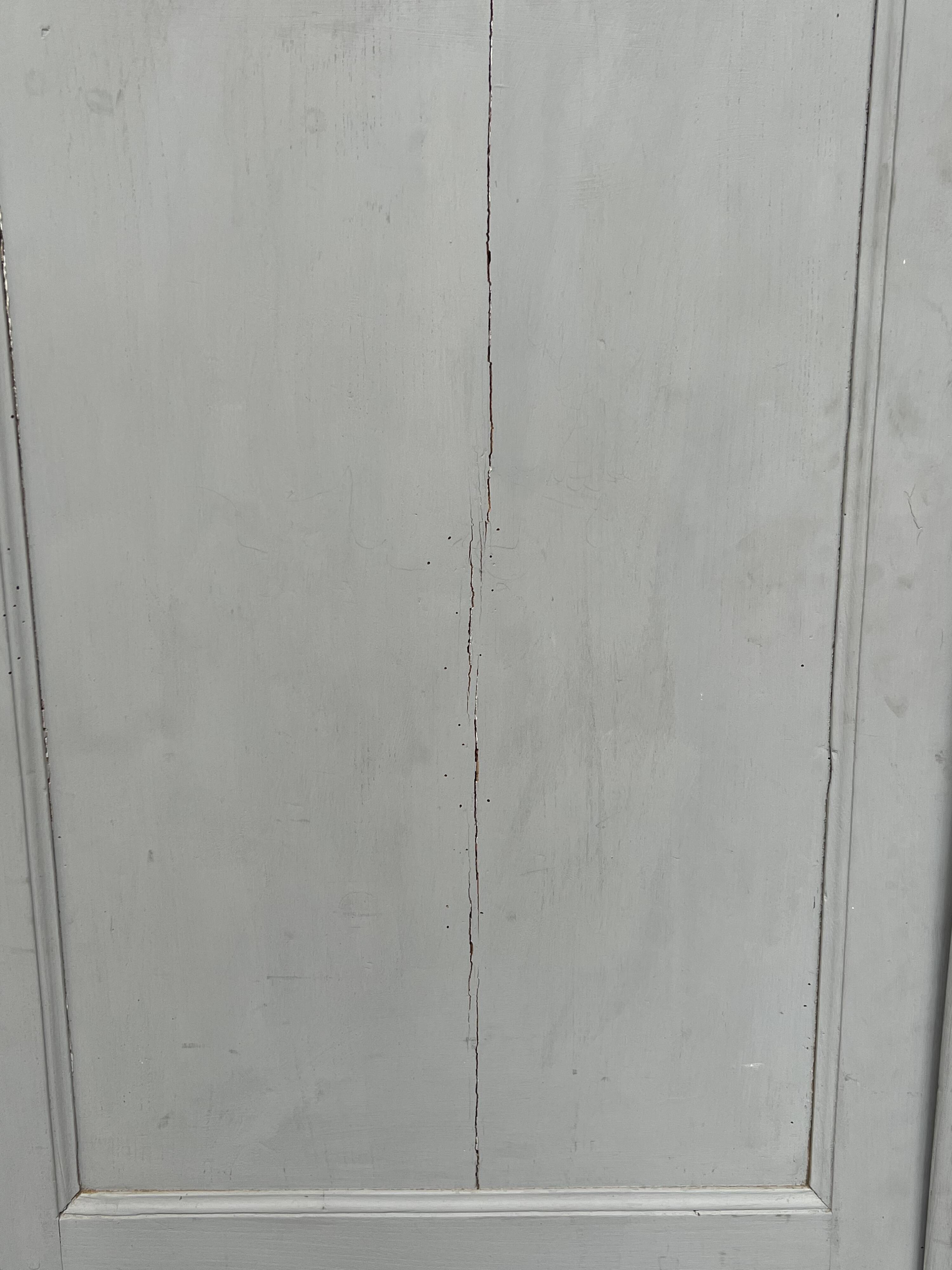 Antique painted wardrobe.