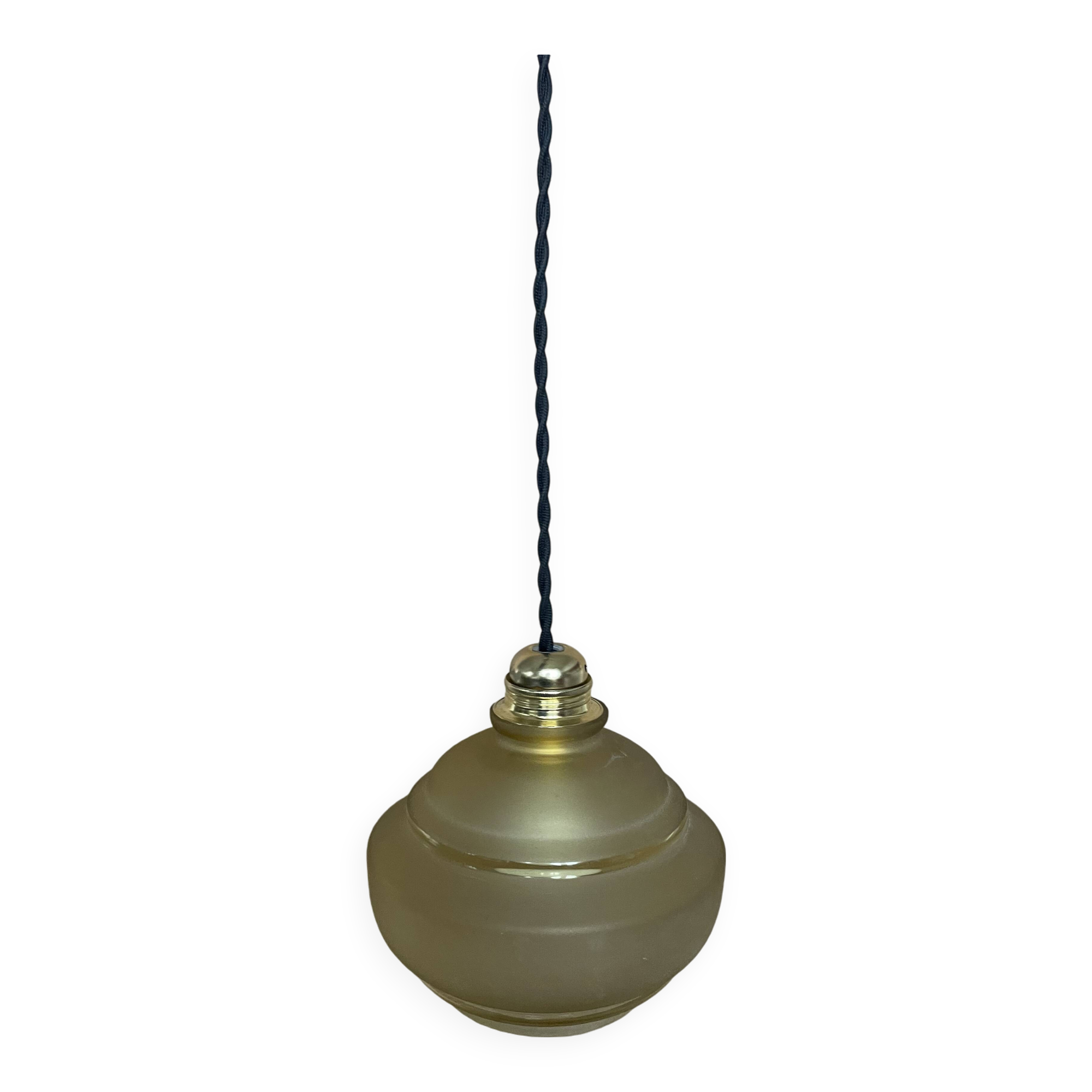 Small vintage glass pendant light