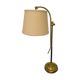 Reclining table lamp by Koch & Lowy for OMI, brass, metal, fabric - Germany - 60s/70s