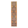 Tapis couloir vintage turc Oushak fait à la main en laine et coton orange 75x330