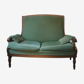 Couch 19th century green Prasin