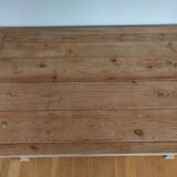 Wooden coffee table with drawer
