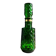 Carafe à whisky vintage en verre vert moulé pointe de diamant