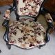 Pair of black armchairs Napoleon lll