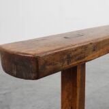 Mid 19th century rustic oak bench, France