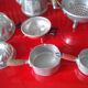Set of 8 aluminum utensils for dinettes
