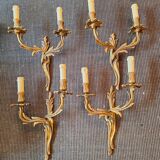 lot series 4 bronze wall lights