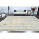 1970s Vintage Persian Handmade Wool Cotton Yellow Area Rug 280x381