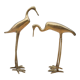 Duo brass herons