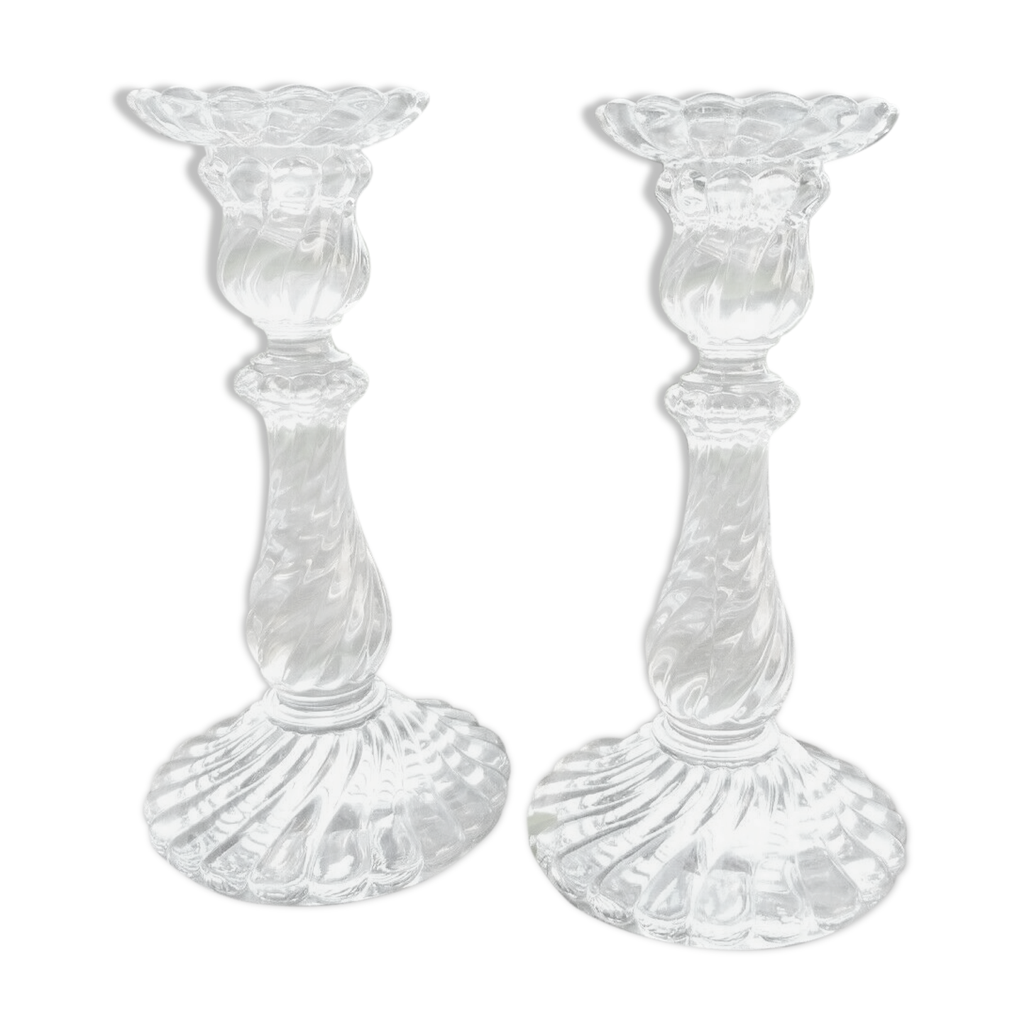 Torches / candle holders crystal of baccarat