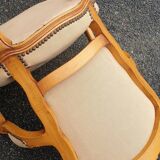 Pair of Louis xv convertible armchairs