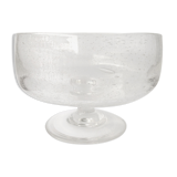 Biot cup in blown bubbled glass on foot