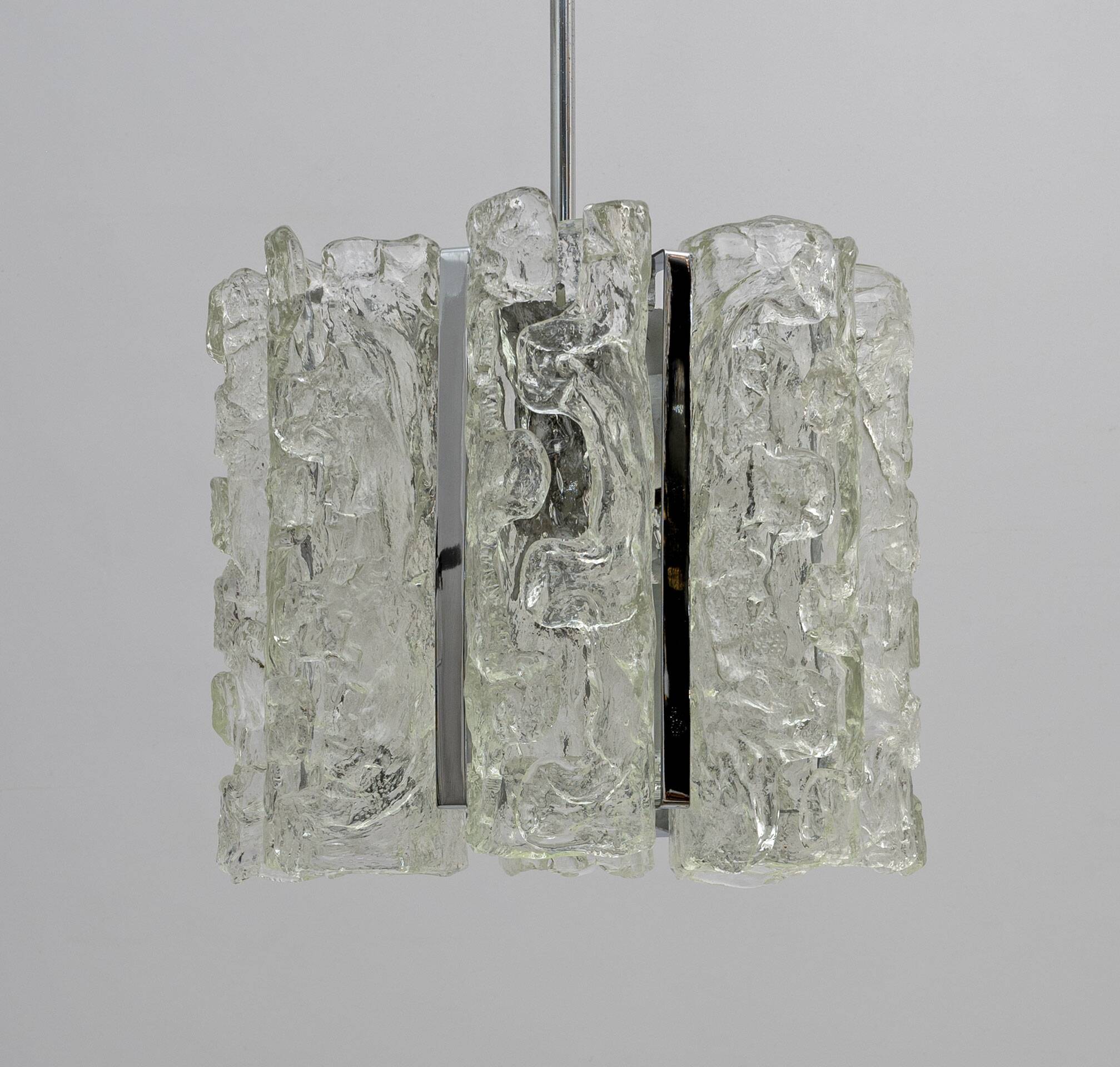 Carlo Nason Postmodern Italian Murano Glass Chandelier for Mazzega, 1970s