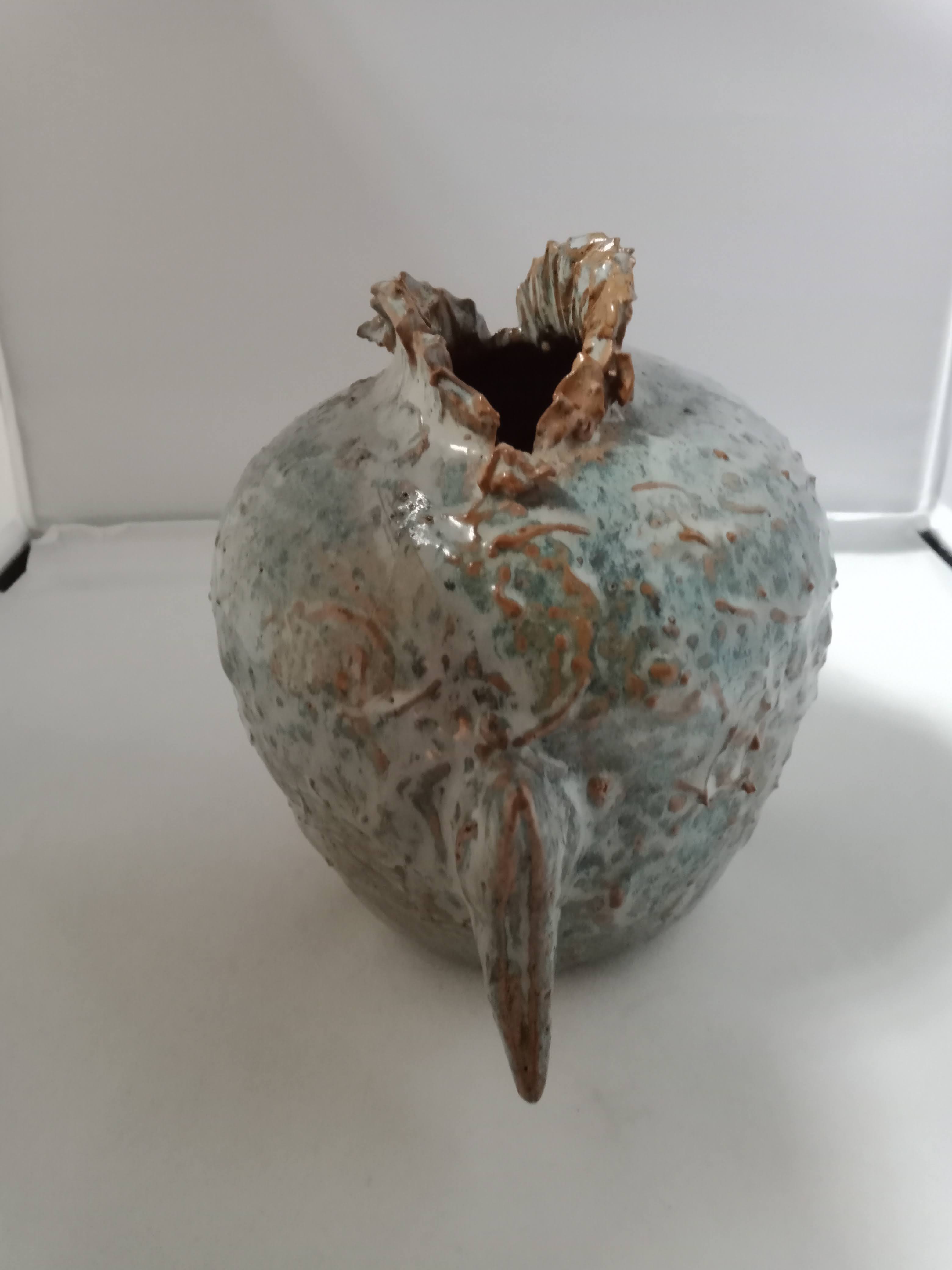 Vintage ceramic vase fish