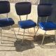 Lot from 4 vintage chairs in skai