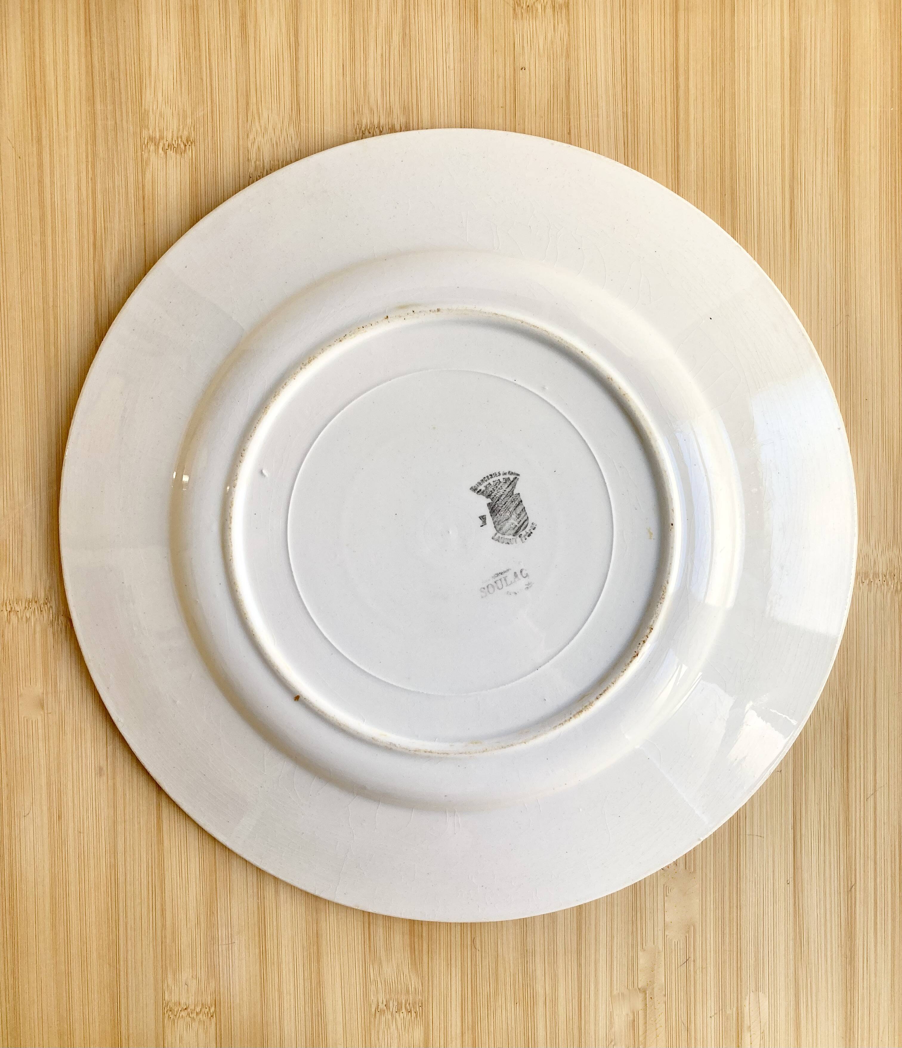 Large Art Deco Labrut Frères dish 1930