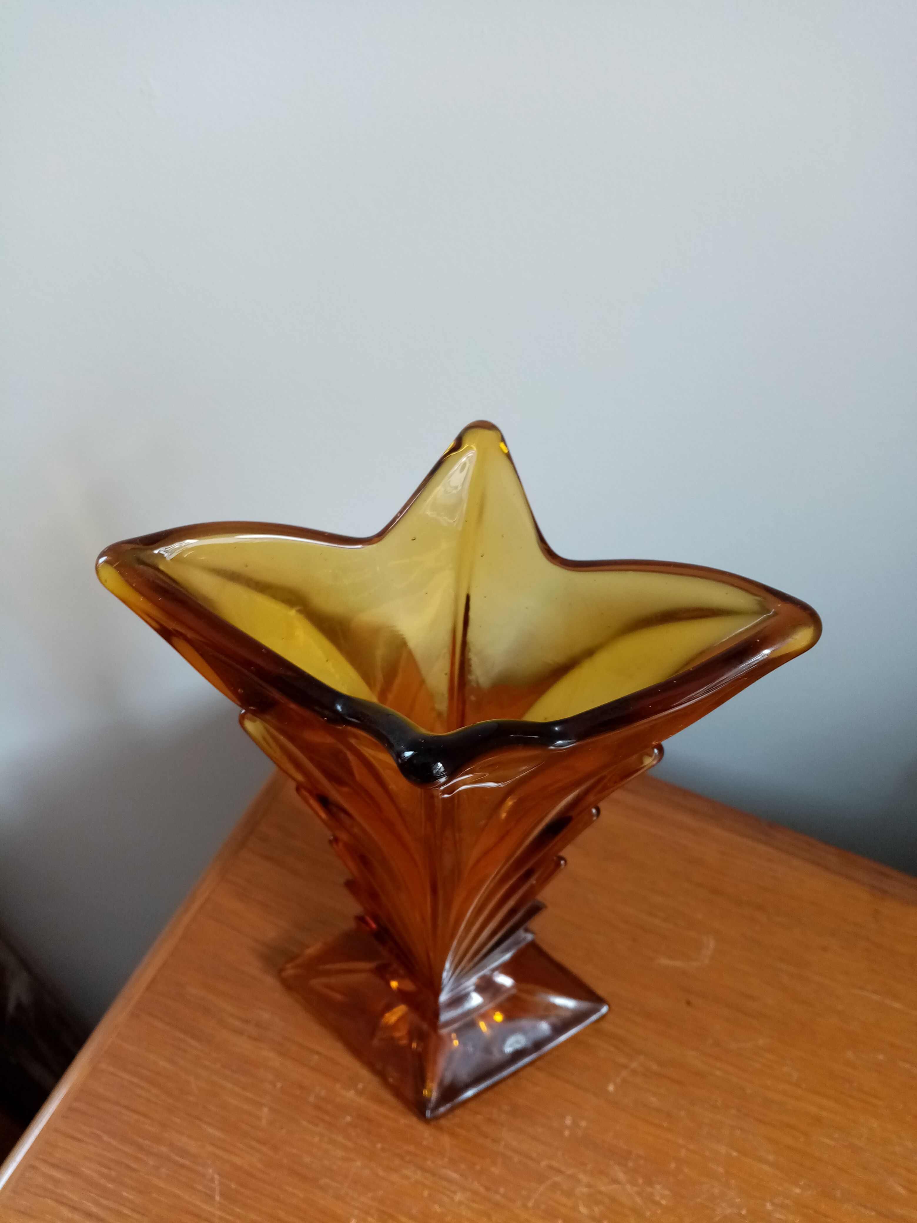 Vintage amber vase