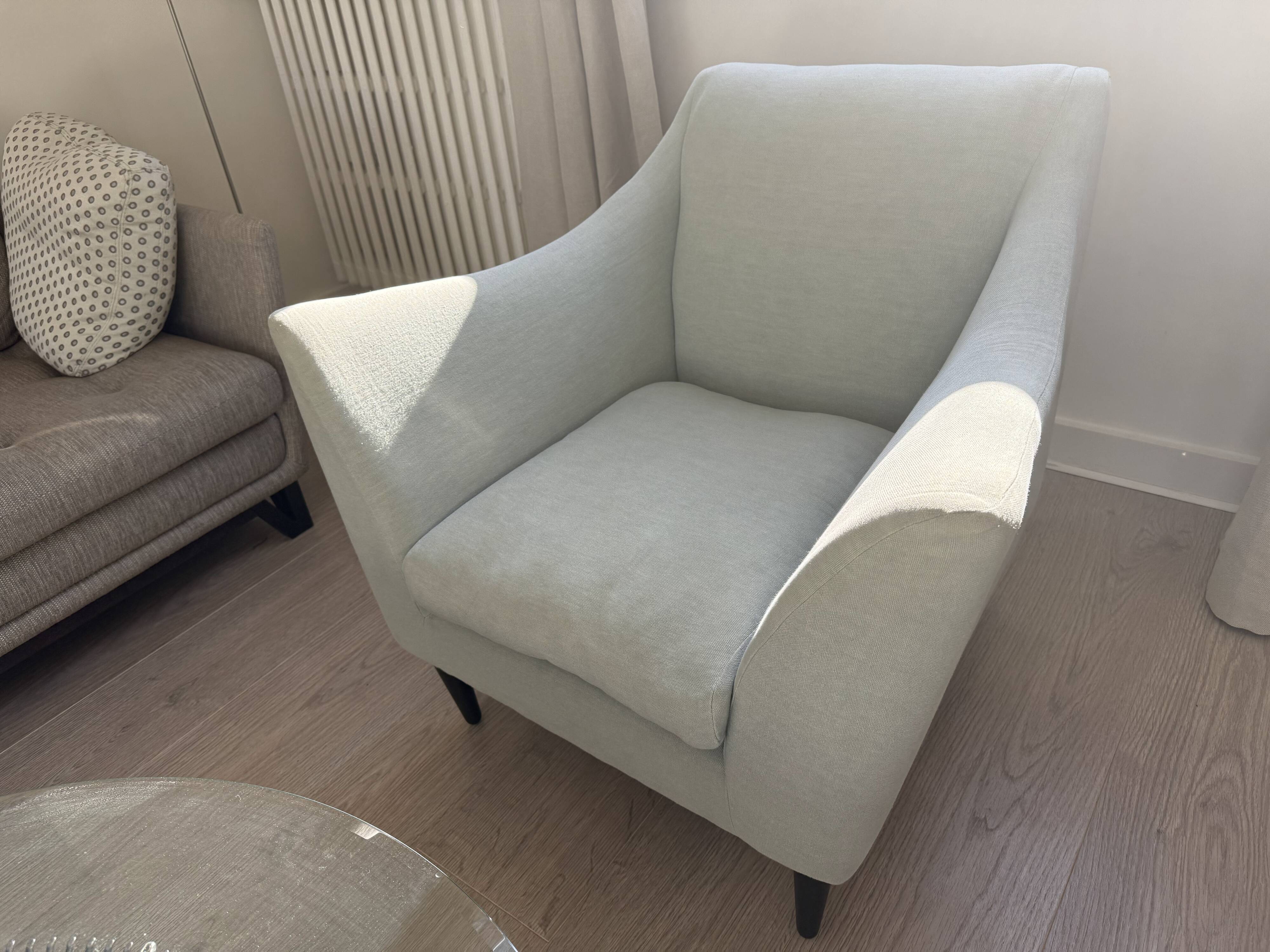 Set of 2 Hepburn Earl Gray armchairs - Conran Shop