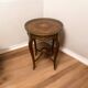 Pair of Louis XV style side tables carved in beech and bronze, handcrafted