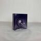 Diabolo vase signed Christian Tortu, blown glass in purple.