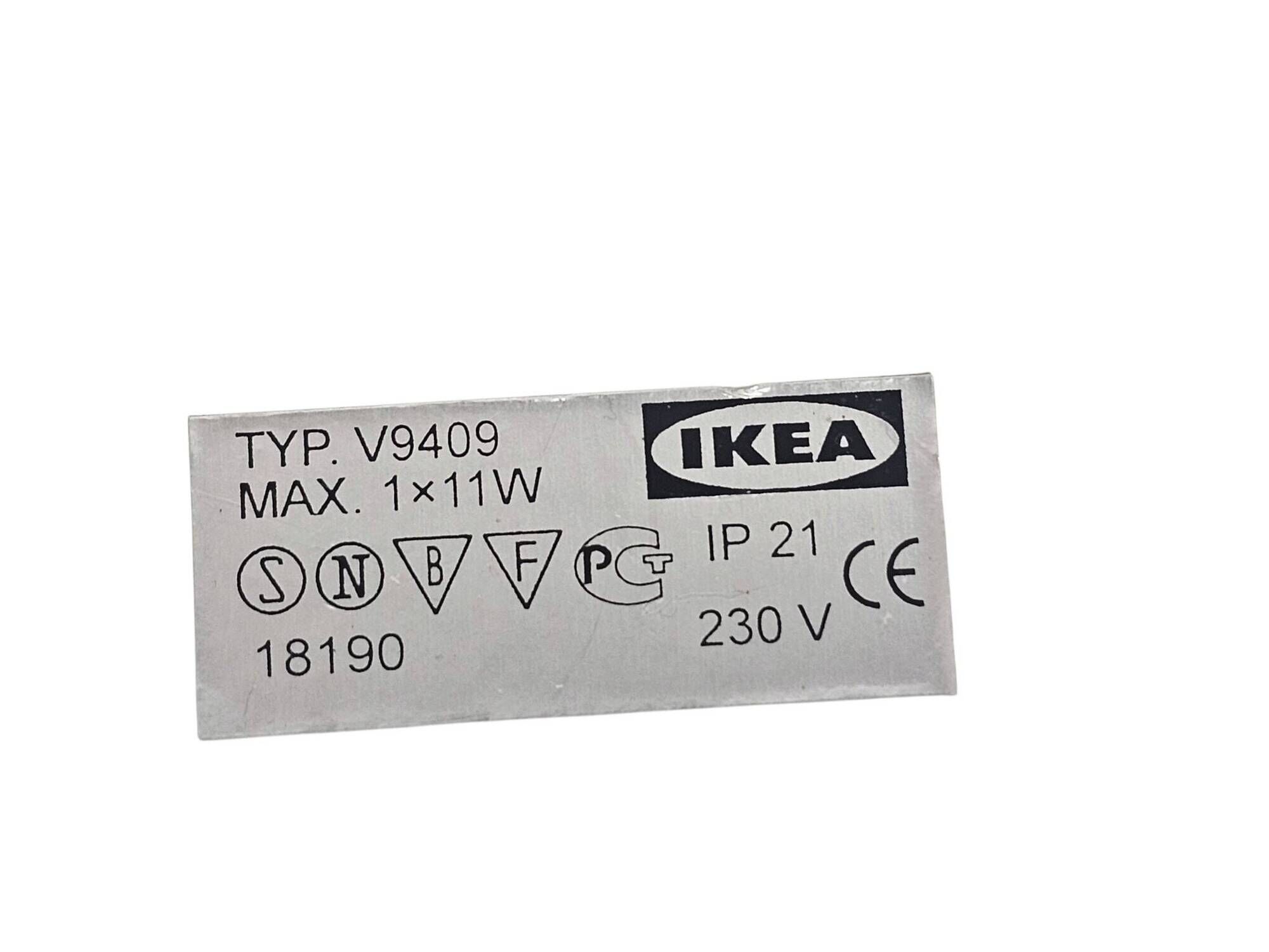 Ikea - model Jod - type V9409 - glass - metal - chrome - Sweden - 90s