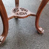 Old side table harness marble top