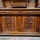 Renaissance style sideboard in solid walnut around 1850