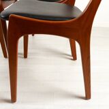 Vintage Danish Teak High-Back Dining Chairs by Korup Stolefabrik, 1960s, Set of 4
