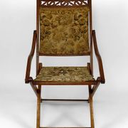 Victorian "safari" folding chair, United Kingdom, Arts & Crafts, circa 1880
