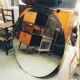 Oval beveled mirror 97x80cm