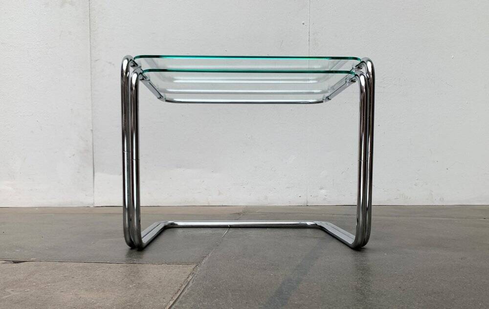 Nested glass tables Mid-century space age, 1960s, set of 2