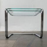 Nested glass tables Mid-century space age, 1960s, set of 2
