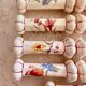 Series of 9 longchamp earthenware knife holders floral decor