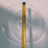 Plat sur pied en verre