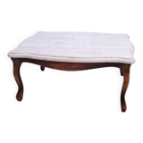 Wood and marble coffee table