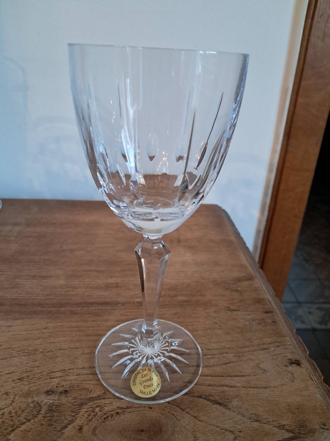 6 verres à vin en cristal de Lorraine neufs