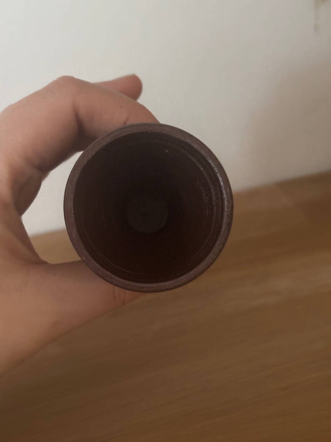 Grès egg cup Turgis pottery Calvados