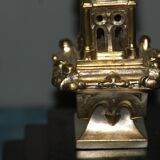 Rare pair of 19th century bronze candlesticks