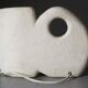 Sculptural vase lamp from Pierre du Gard, carved, 1970s design by Albert Tormos.