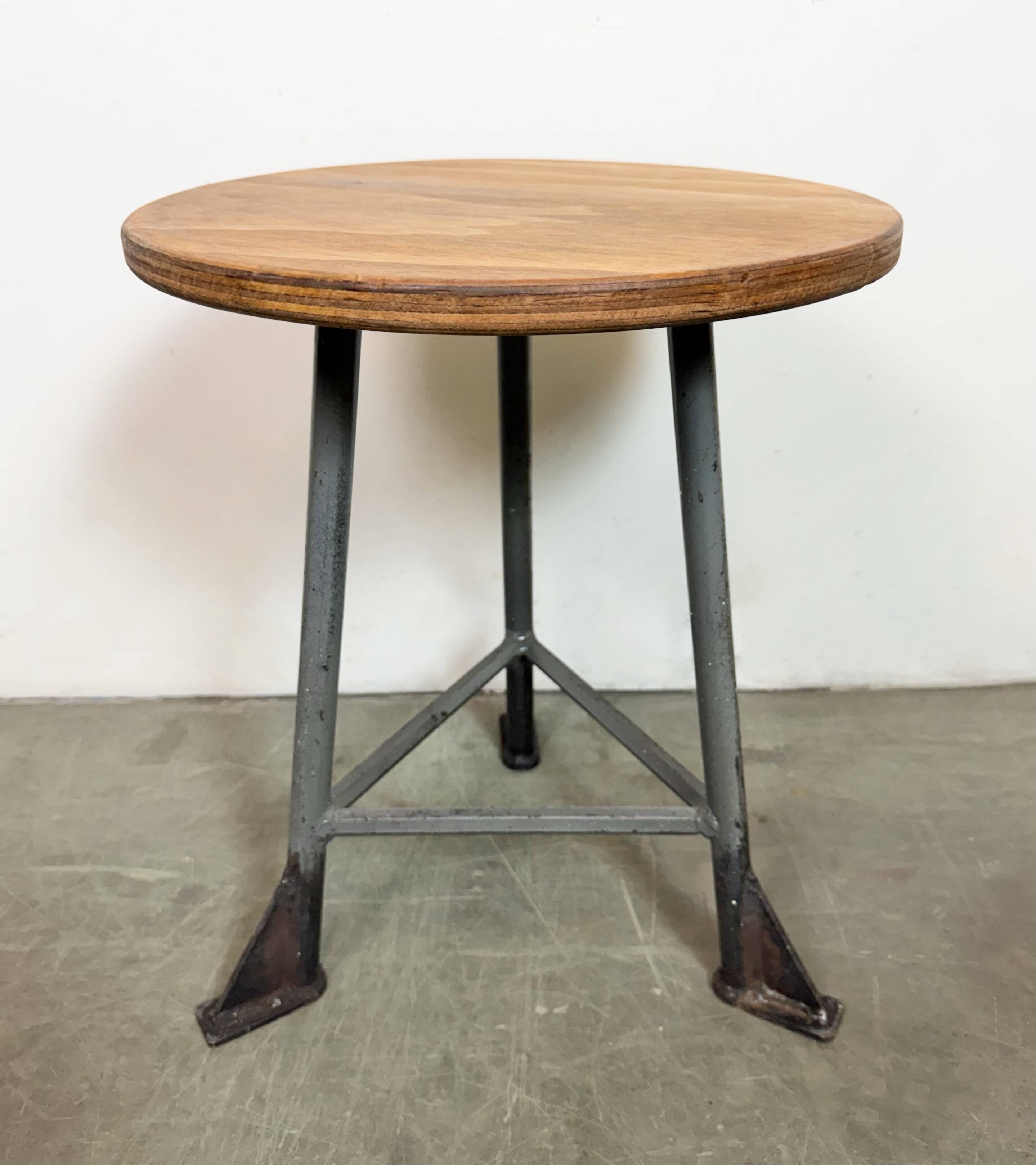 Grey Industrial Workshop Stool, 1960s