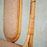 Vintage Italian bamboo chairs, 1980s, set of 8.