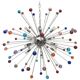 Multicolour “star” murano glass sputnik chandelier