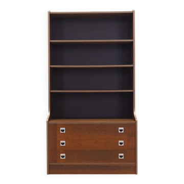 Bibliothèque en chêne, design danois, années 1970, production : Danemark