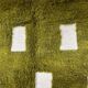 Handmade green pure wool rug, size 150 x 250 cm