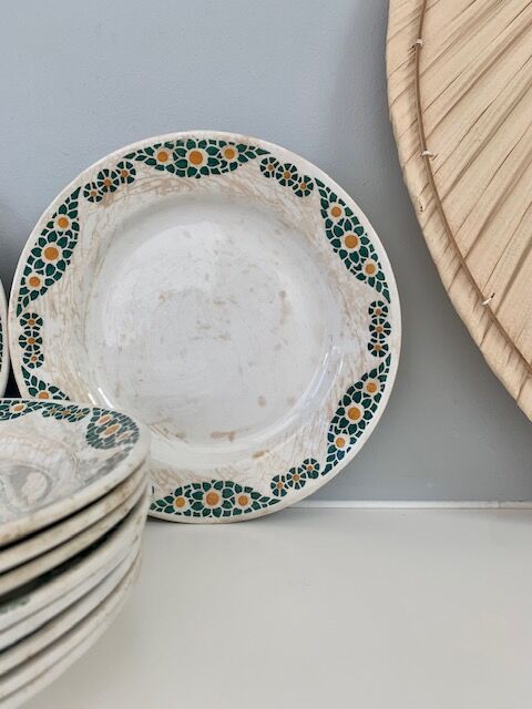 Vintage plates from Trébeurden, France