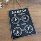 Panneau horaires d’ouverture