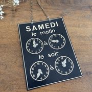 Panneau horaires d’ouverture