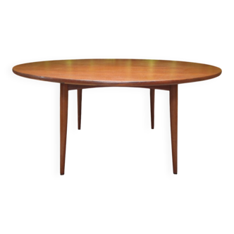 1960 stamped round teak dining table