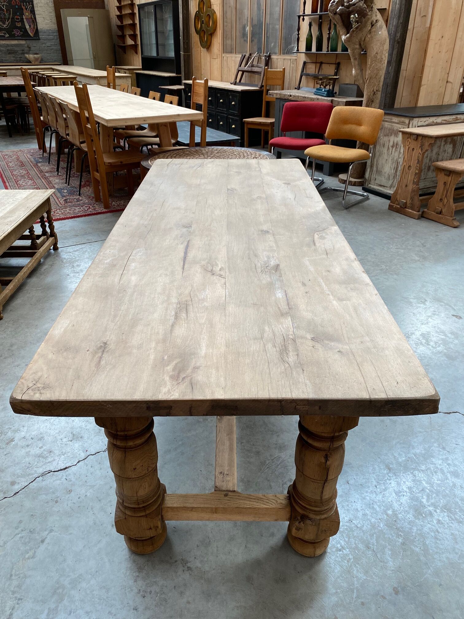 Oak farmhouse table