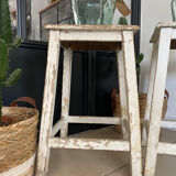 Old wooden painter's stools